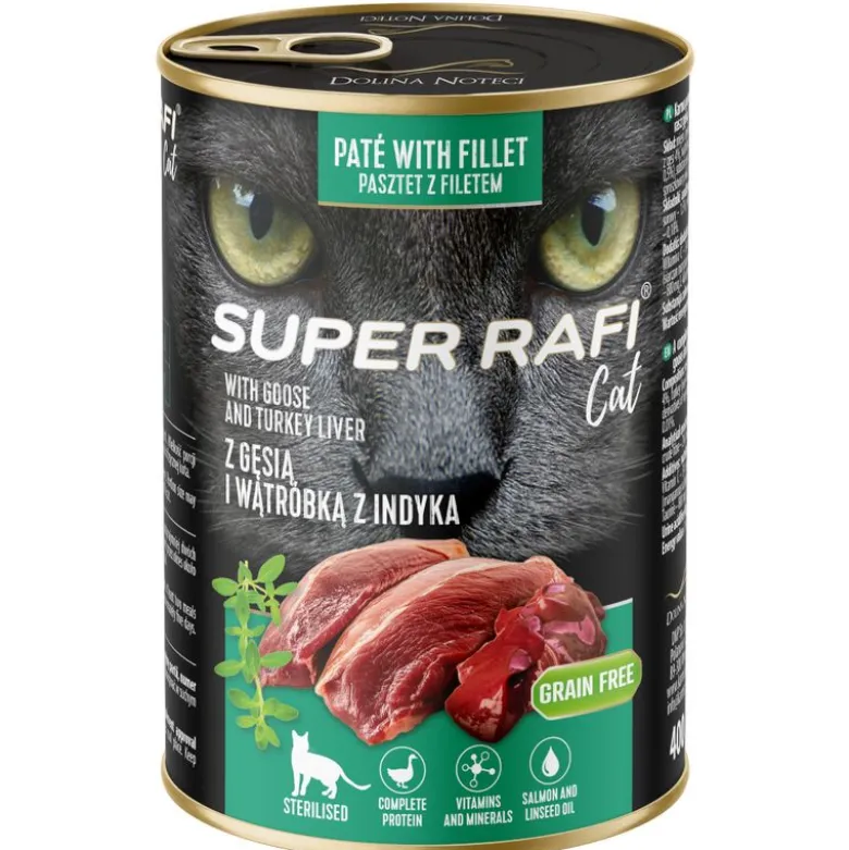 Super Rafi Sterilised Cat -säästöpakkaus 12 x 400 g