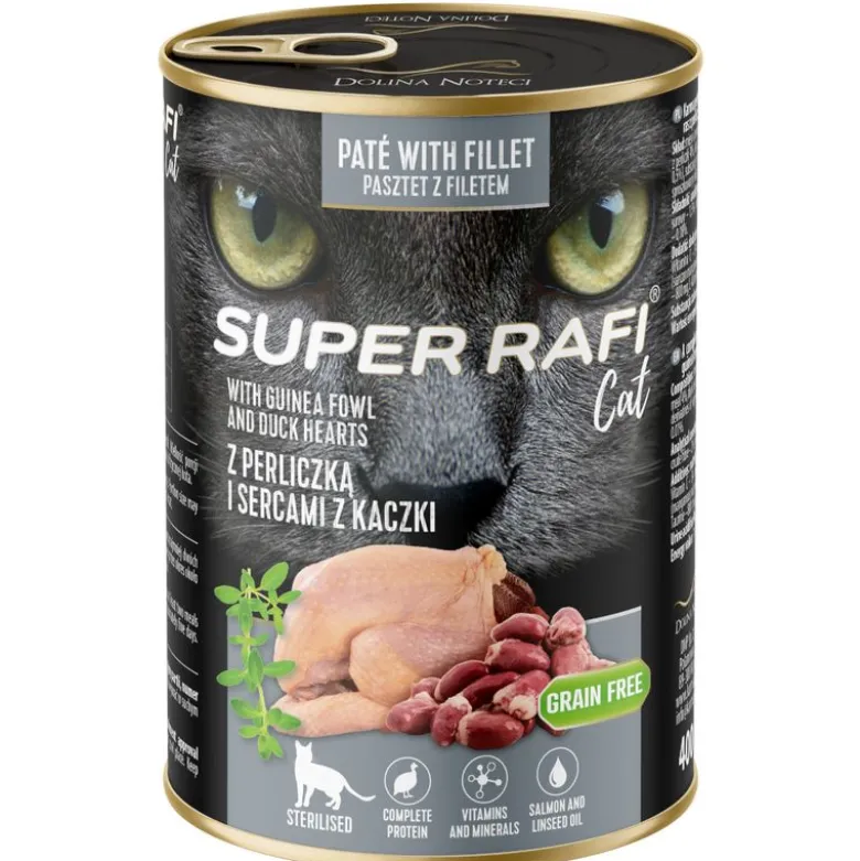 Super Rafi Sterilised Cat -säästöpakkaus 12 x 400 g