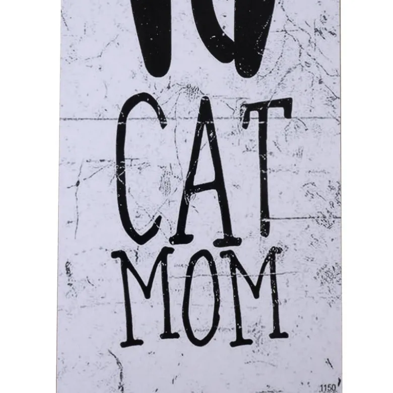 TIAKI "Crazy Cat Mum" -koristekyltti ripustettavaksi