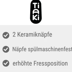 TIAKI Duo -keraaminen ruokakuppi