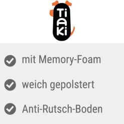 TIAKI Memory Foam -koiranpatja, ruskea