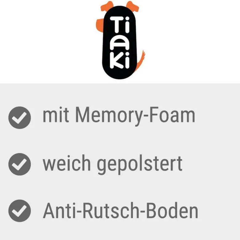 TIAKI Memory Foam -koiranpatja, ruskea