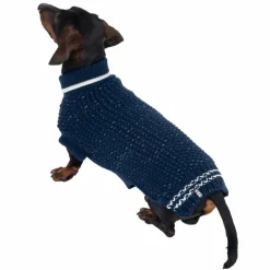 TIAKI Reflective Knit -koiranpusero, tummansininen