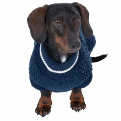 TIAKI Reflective Knit -koiranpusero, tummansininen