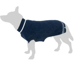 TIAKI Reflective Knit -koiranpusero, tummansininen
