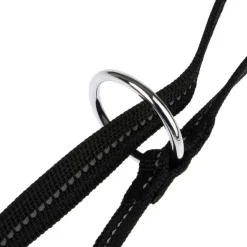 TIAKI Reflective Rubber koiran talutushihna, musta