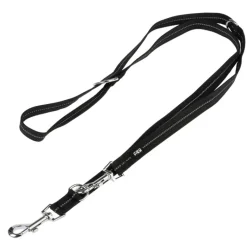 TIAKI Reflective Rubber koiran talutushihna, musta