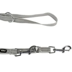 TIAKI Reflective Rubber -talutushihna, harmaa