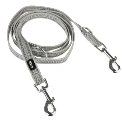 TIAKI Reflective Rubber -talutushihna, harmaa