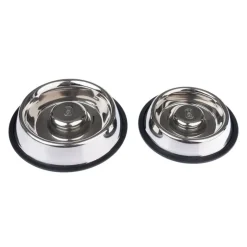 TIAKI Slow-Feeding Silvered -ruokakuppi