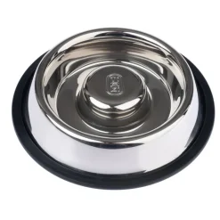 TIAKI Slow-Feeding Silvered -ruokakuppi