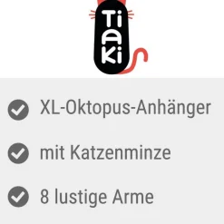 TIAKI XL mustekala -onkilelu kissalle