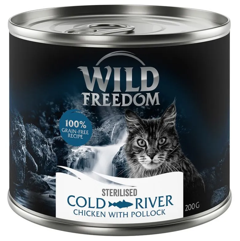 Wild Freedom Adult Sterilised 6 x 200 g – viljaton resepti