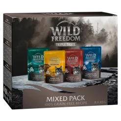 Wild Freedom Triple Taste Pouches 8 x 85 g