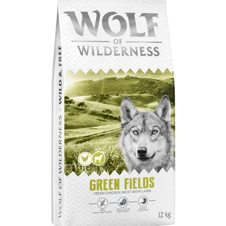 Wolf of Wilderness Adult "Green Fields" karitsa – viljaton