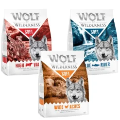 Wolf of Wilderness Adult -kokeilupakkaus, monta makua