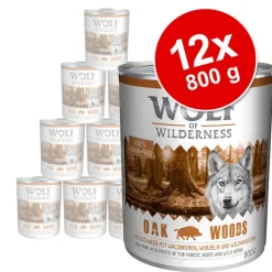 Wolf of Wilderness Adult -säästöpakkaus 12 x 800 g