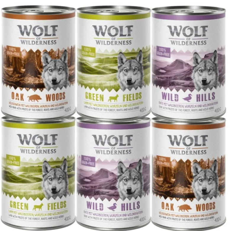 Wolf of Wilderness Adult -säästöpakkaus 12 x 400 g