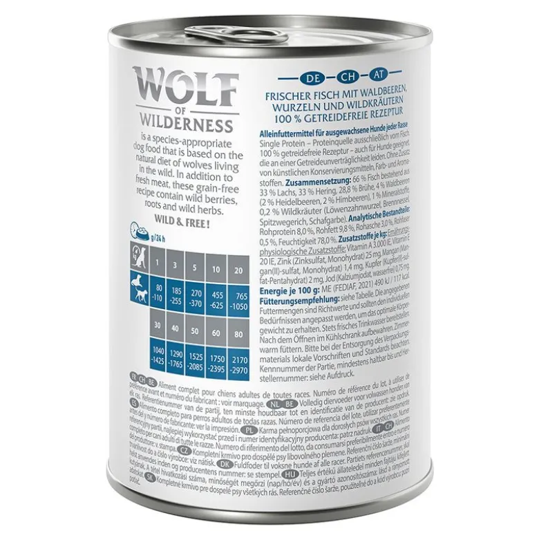 Wolf of Wilderness Adult -säästöpakkaus 12 x 400 g