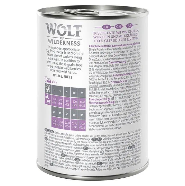 Wolf of Wilderness Adult -säästöpakkaus 12 x 400 g
