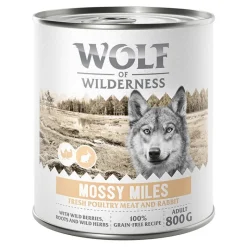 Wolf of Wilderness Adult 6 x 800 g - Paljon tuoretta siipikarjanlihaa mukana