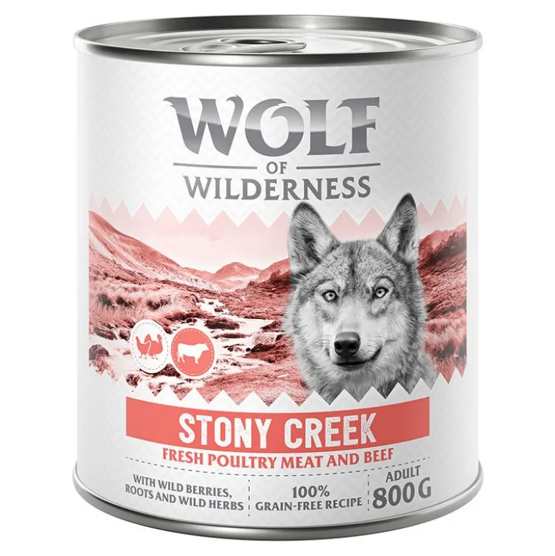 Wolf of Wilderness Adult 6 x 800 g - Paljon tuoretta siipikarjanlihaa mukana