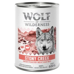 Wolf of Wilderness "Expedition" Adult Stony Creek - siipikarjanlihaa ja naudanlihaa, 1 x 400 g