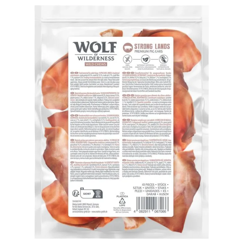 Wolf of Wilderness Premium siankorvat "Strong Lands"