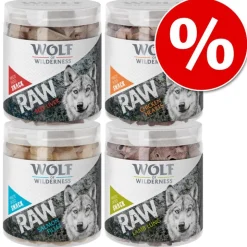 Wolf of Wilderness RAW kylmäkuivatut herkut -säästöpakkaus