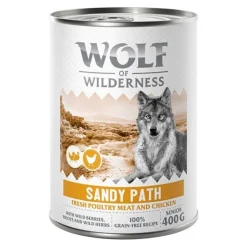Wolf of Wilderness Senior 6 x 400 g - Paljon tuoretta siipikarjanlihaa mukana