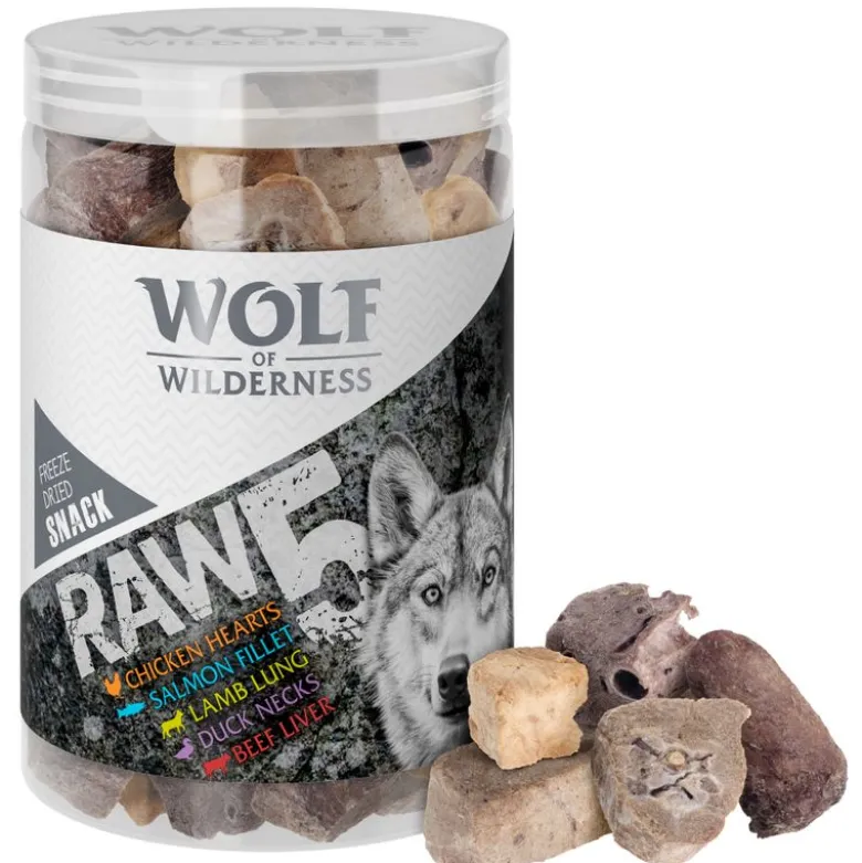 Wolf of Wilderness Snack - RAW 5 (lajitelma, kylmäkuivattu)