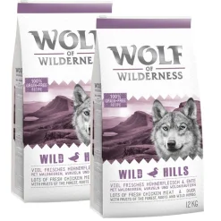 Wolf of Wilderness -säästöpakkaus 2 x 12 kg