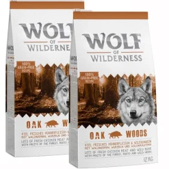 Wolf of Wilderness -säästöpakkaus 2 x 12 kg