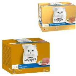 96 x 85 g Gourmet Gold + 24 x 85 g Fine Paté -lihasekoitus kaupan päälle!