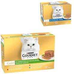 96 x 85 g Gourmet Gold + 24 x 85 g Fine Paté -lihasekoitus kaupan päälle!