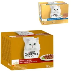 96 x 85 g Gourmet Gold + 24 x 85 g Fine Paté -lihasekoitus kaupan päälle!