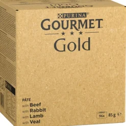96 x 85 g Gourmet Gold + 24 x 85 g Fine Paté -lihasekoitus kaupan päälle!