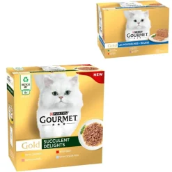 96 x 85 g Gourmet Gold + 24 x 85 g Fine Paté -lihasekoitus kaupan päälle!