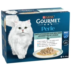 96 x 85 g Gourmet Perle + 12 x 85 g Meren antimia kastikkeessa kaupan päälle!