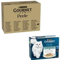 96 x 85 g Gourmet Perle + 12 x 85 g Meren antimia kastikkeessa kaupan päälle!