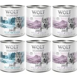 6 x 800 g Wolf of Wilderness -lajitelmat