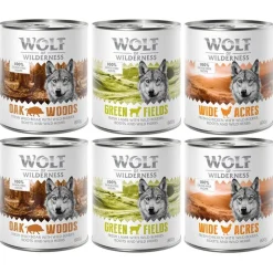 6 x 800 g Wolf of Wilderness -lajitelmat