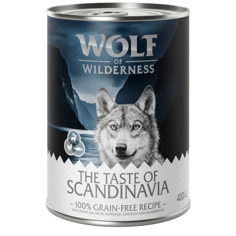 6 x 400 g Wolf of Wilderness -lajitelmat