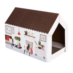 XL Home -kissanmökki, mukana raapimislauta - Winter