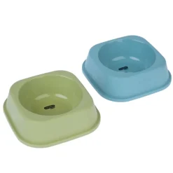 zooplus Basics -kissankulhot, neliskulmainen